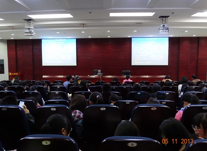 王树林教授向免院学生传授大学之道